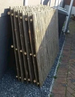 Bambooo and wood fencing
