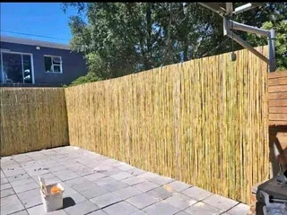 Bambooo and wood fencing