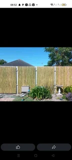 Wood and bamboo fencing