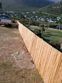 Wood and bamboo fencing