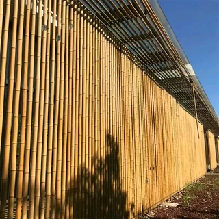 Wood and bamboo fencing