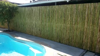 Wood and bamboo fencing