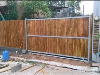 Wood and bamboo fencing