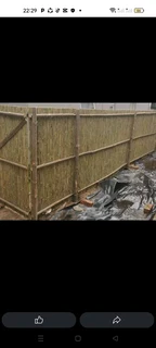 Wood and bamboo fencing