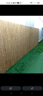 White wood fencing
