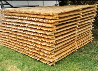 Bamboo and wood fencing