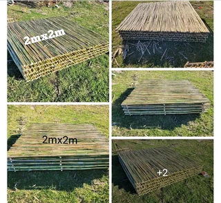 Bamboo and wood fencing