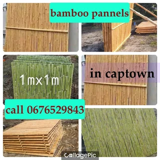 Bamboo and wood fencing