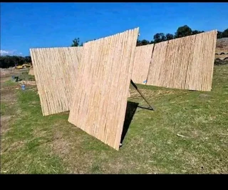 Bamboo and wood fencing