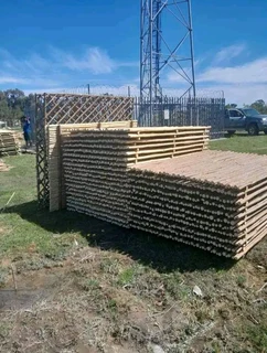 Bamboo and droppers fencing