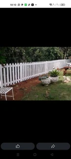 Bamboo and wood fencing