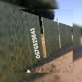 Bamboo and wood fencing