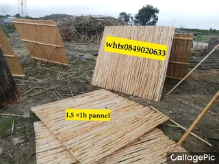 Wood and bamboo fencing