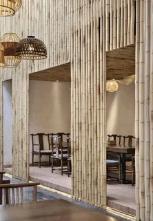 Wood and bamboo fencing