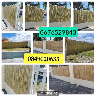 Wood and bamboo fencing