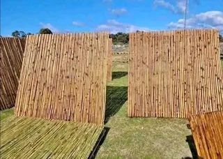 Wood and bamboo fencing