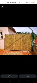 Woodpicket and bamboo fencing