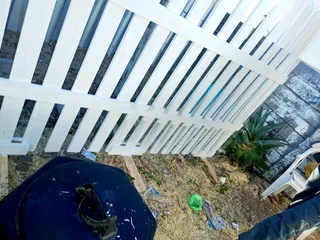 White picket fencing