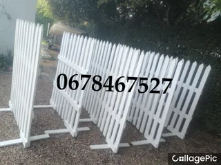 White picket fencing