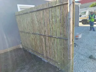 Wood and bamboo fencing