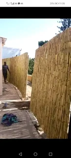 Wood and bamboo fencing
