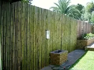 Wood and bamboo fencing