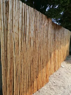 Wood and bamboo fencing