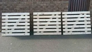 Clean white picket fencing