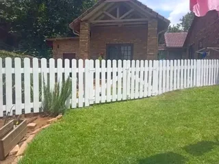 Clean white picket fencing for gates, swimming pools