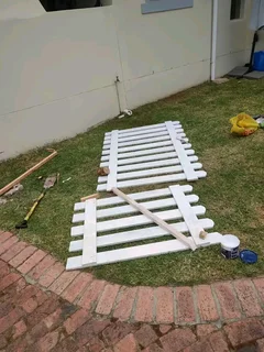 Clean white picket fencing for gates, swimming pools, fencing yards