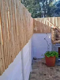 Clean bamboo fencing