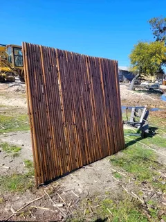 Wood and bamboo fencing