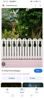 Clean white picket fencing