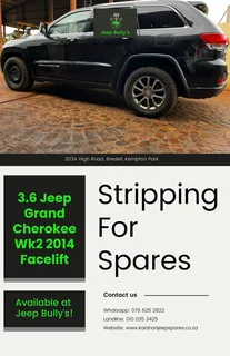 3.6 Jeep Grand Cherokee Wk2 Facelift Spares