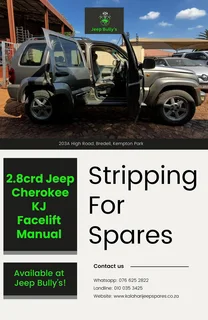 2.8 Jeep Cherokee  Kj Facelift Manual Spares