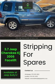3.7 Jeep Cherokee Kj 2006 Facelift Stripped for Spares