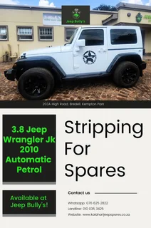 Jeep Wrangler Jk 2010 Spares For Sale