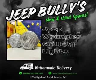 Jeep Wrangler Fog Lights | Grill Light | Jeep Bully's