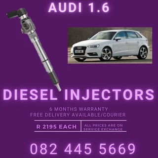 Audi 1.6 Diesel Injectors for sale on service exchange or to recon
