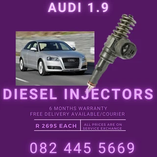 Audi 1.9 Diesel Injectors for sale on service exchange or to recon
