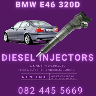 BMW E46 320D Diesel Injectors for sale on service exchange or to recon