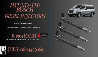 Hyundai H1 Bosch Diesel Injectors for sale on service exchange or to recon