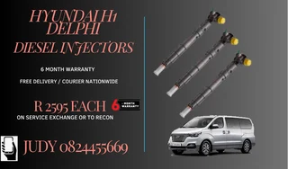 Hyundai H1 Delphi Diesel Injectors for sale on service exchange or to recon