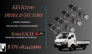 Kia K2700 Diesel Injectors for sale on service exchange or to recon