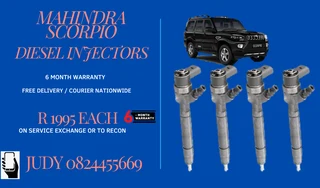 Mahindra Scorpio Diesel Injectors for sale on service exchange or to recon