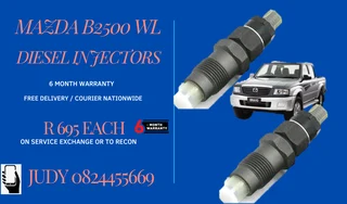 Mazda B2500 WL Diesel Injectors for sale on service exchange or to recon