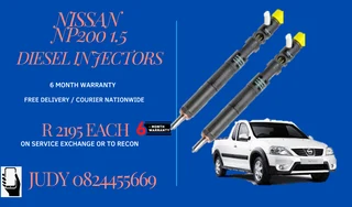 Nissan NP200 1.5 Diesel Injectors for sale on service exchange or to recon