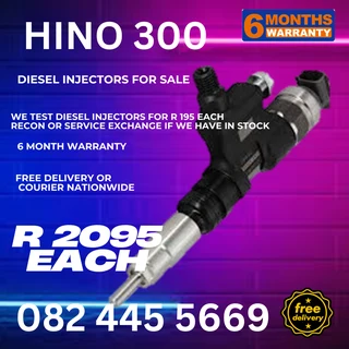 Hino 300 Diesel Injectors for sale on service exchange or to recon