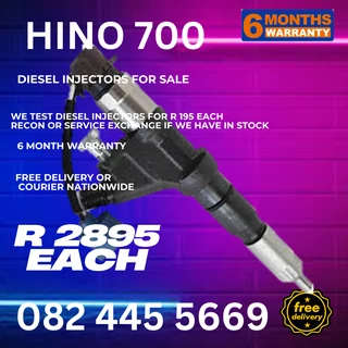 Hino 700 Diesel Injectors for sale on service exchange or to recon