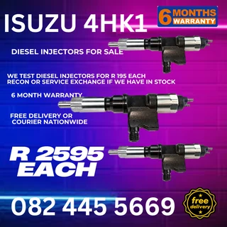 Isuzu 4HK1 Diesel Injectors for sale on service exchange or to recon